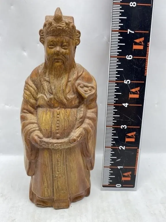Carved Wood "Happy Gods" Figurine - Rossini