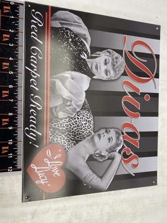 I Love Lucy 'Divas' Metal Sign