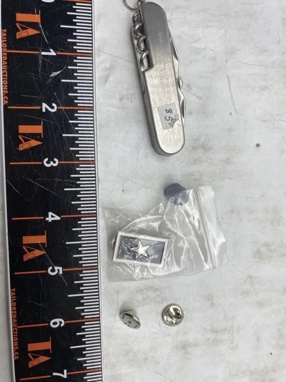 Multi-Tool Keychain Knife & Star Lapel Pin