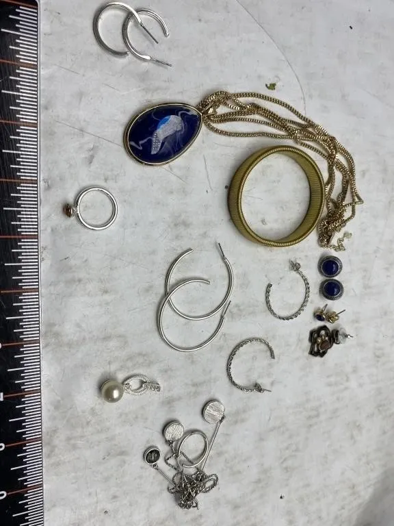 Assorted Costume Jewelry: Earrings, Necklaces,