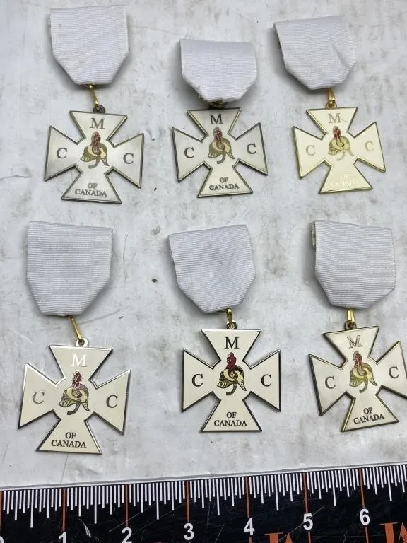 Set of 6 MCC of Canada Ribbon Medals