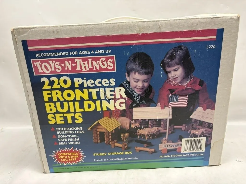 Toys-N-Things 220pc Frontier Building Log Set