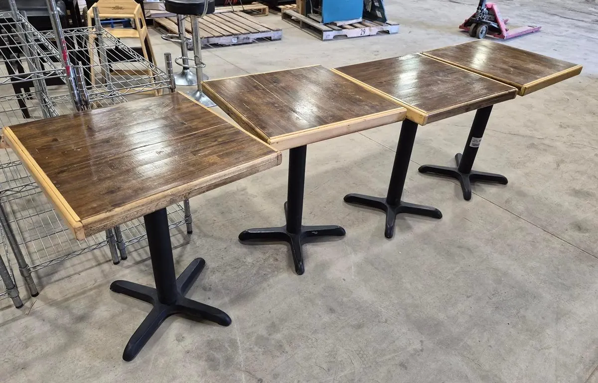(4) Square Wood Tables
UNRESERVED