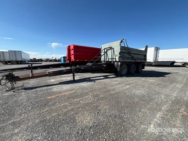1998 Brentwood 15 ft Tri/A Demolition Pup Dump Trailer