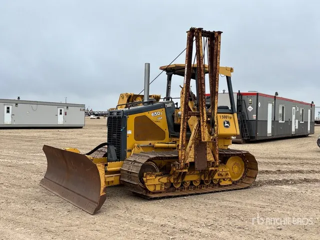2007 John Deere 650J LGP Combination Pipelayer w/ 2007 Midwestern M520 Conversion
