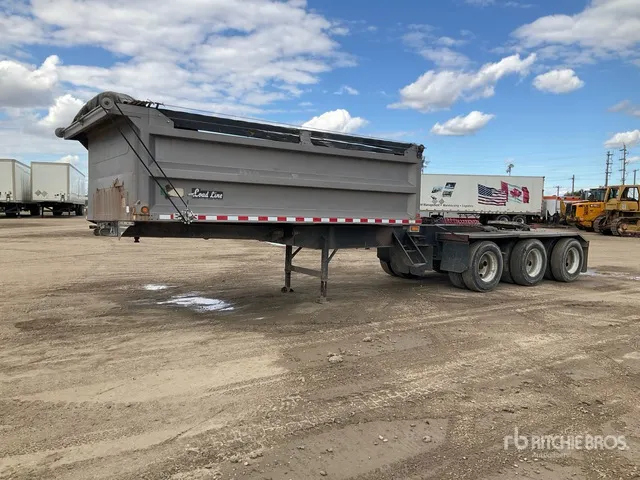 1999 Load Line 15 ft 8 in Tri/A Lead Side Dump Trailer