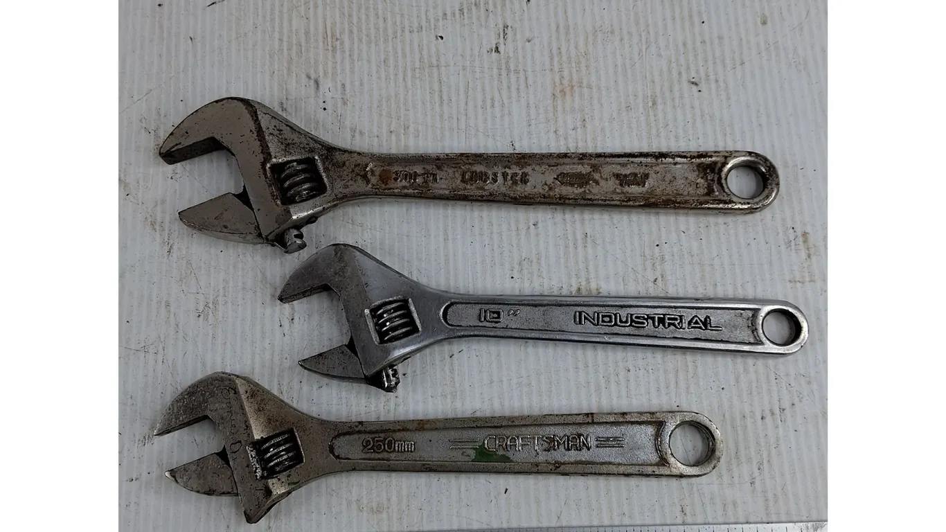 (3) Adjustable Wrenches