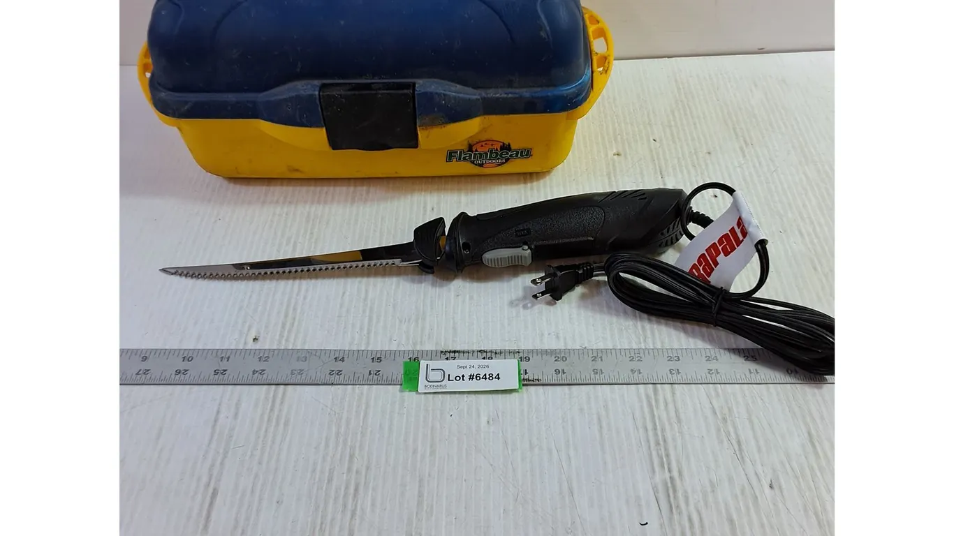 Rapala Electric Fish Filleting Knife - Tested & Working, Flambeau Tackle Box