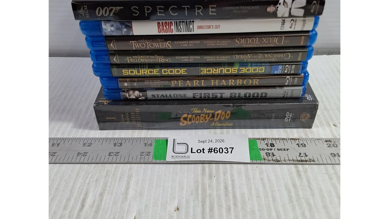 DVD and Blu-Ray Lot-Scooby-Doo Movies,007 Spectre,Basic Instinct,Pearl Harbor and more