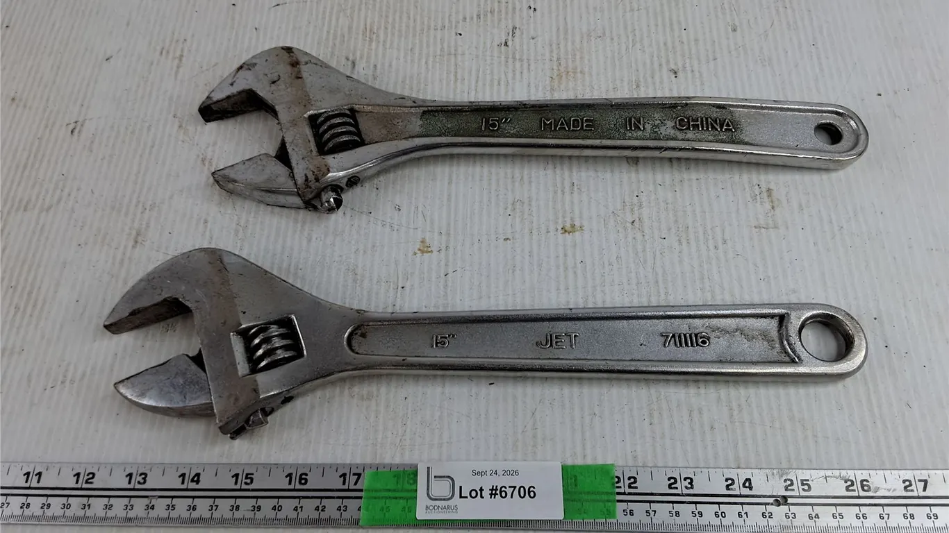 (2) Adjustable Wrenches