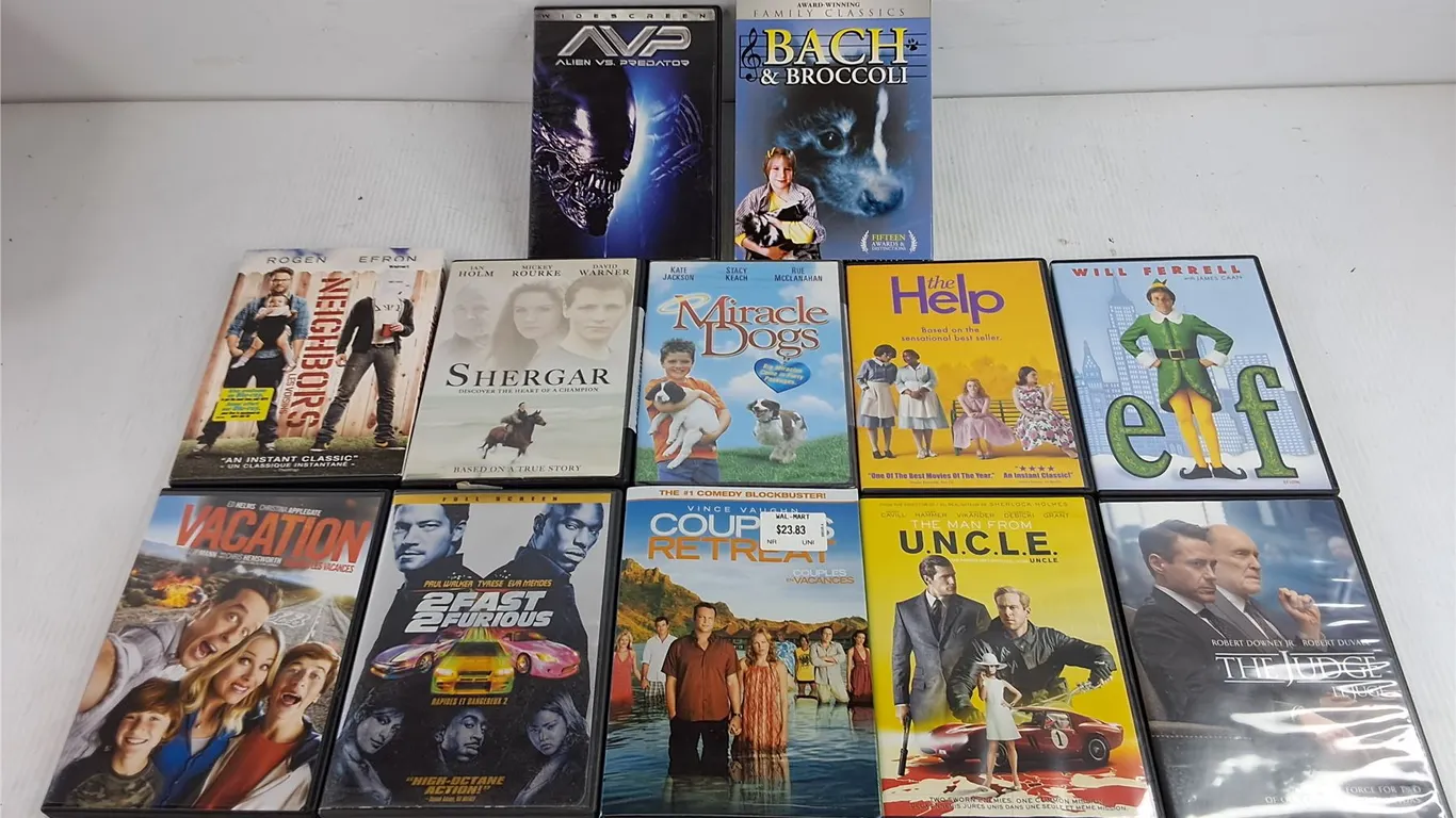 Assorted DVD Movies - Elf, The Judge, Vacation, Misc