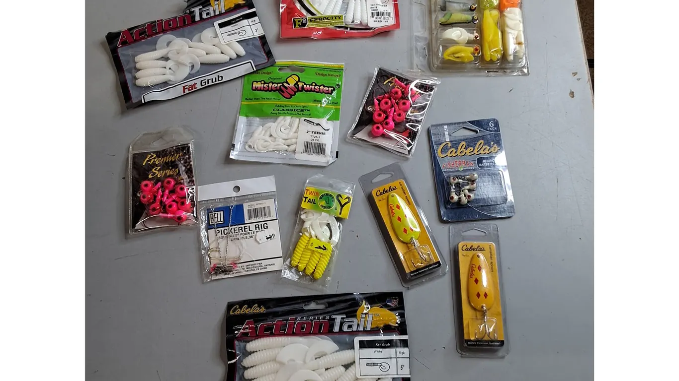 Fishing Hooks, Jigs, Grub