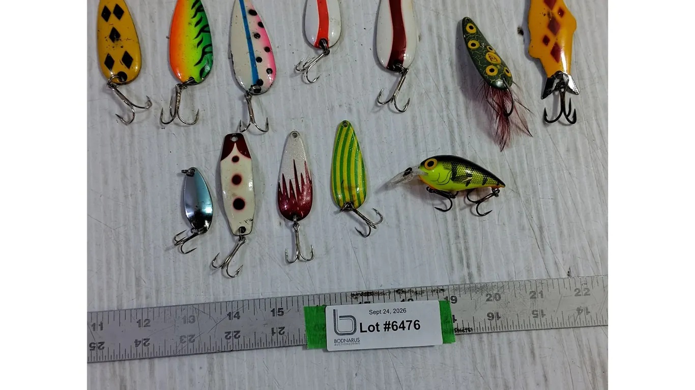 (12) Fishing Lures - Spoons, Crankbait