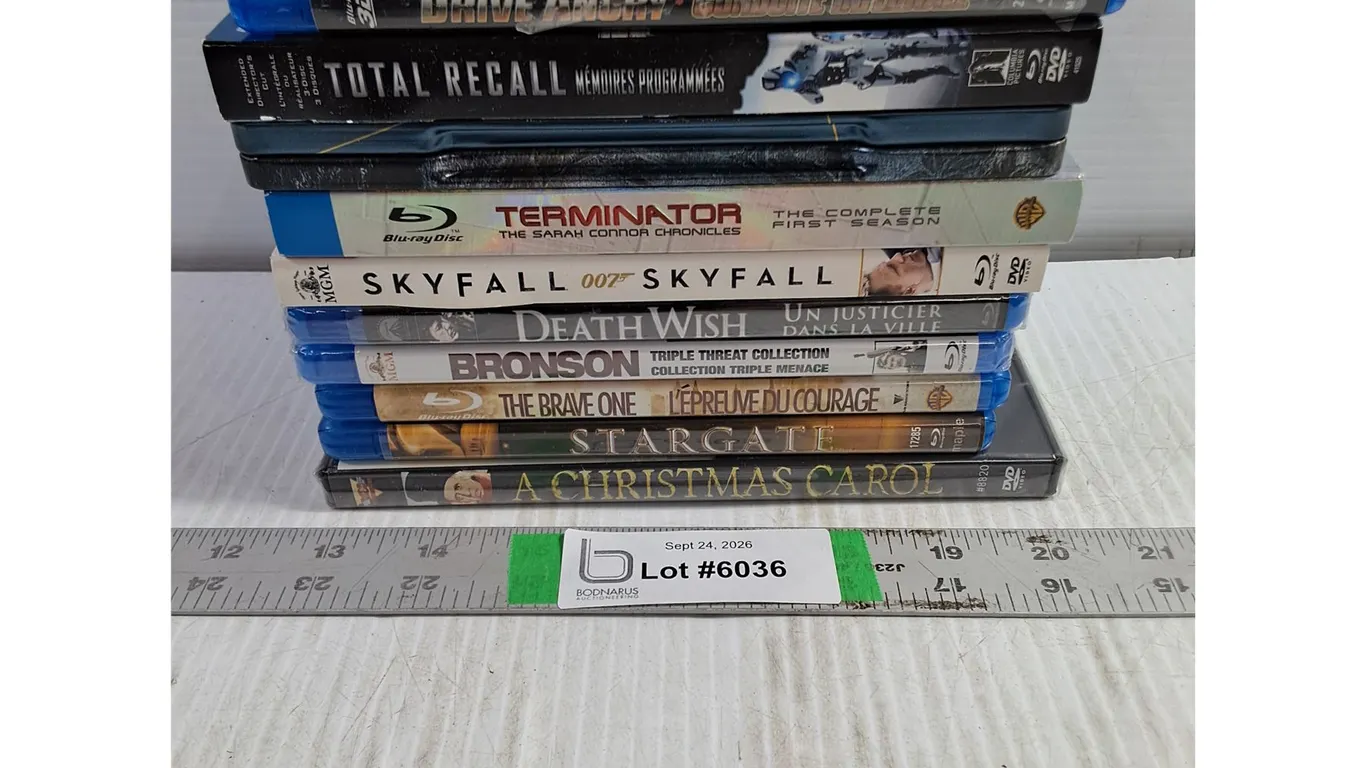 (9) Blu-Ray,(1) DVD-Total Recall,Stargate,Death Wish Collection,Total Recall and more