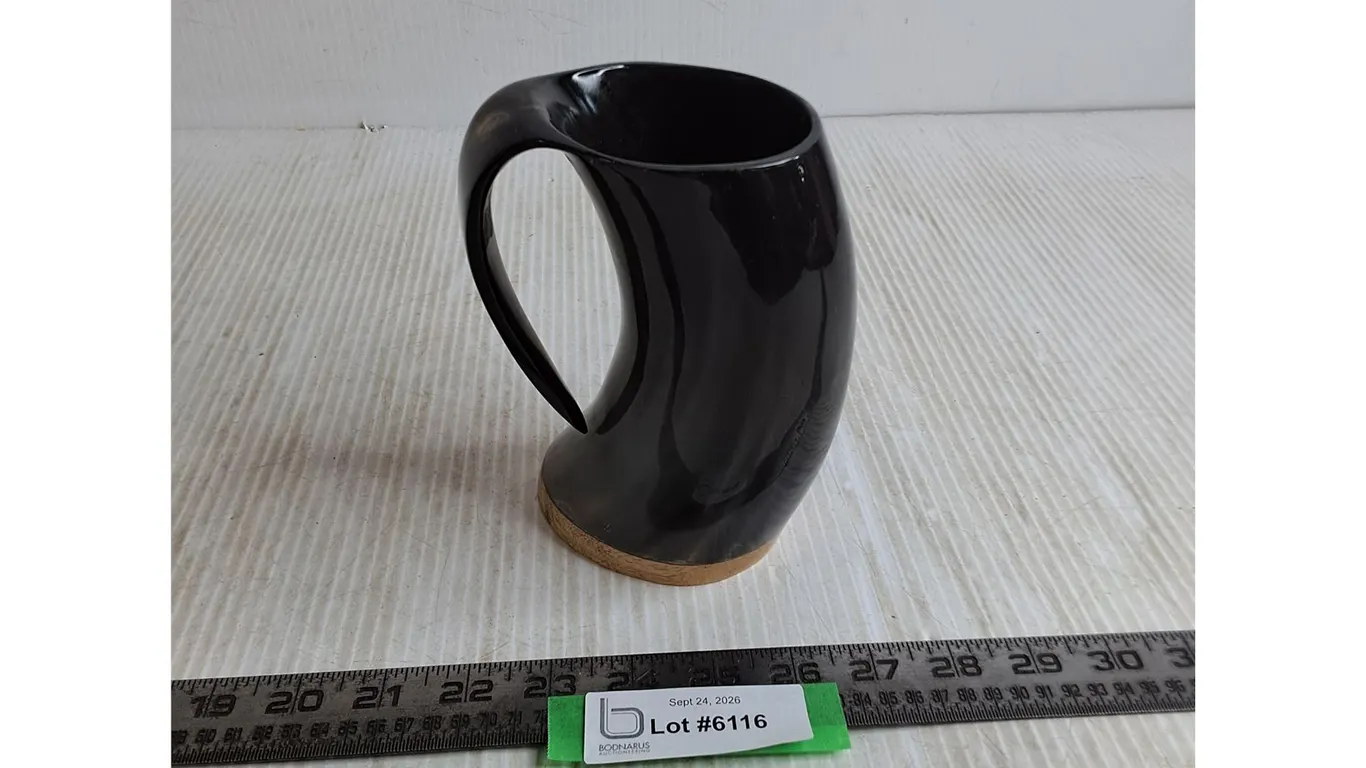 Bull Horn Beer Mug