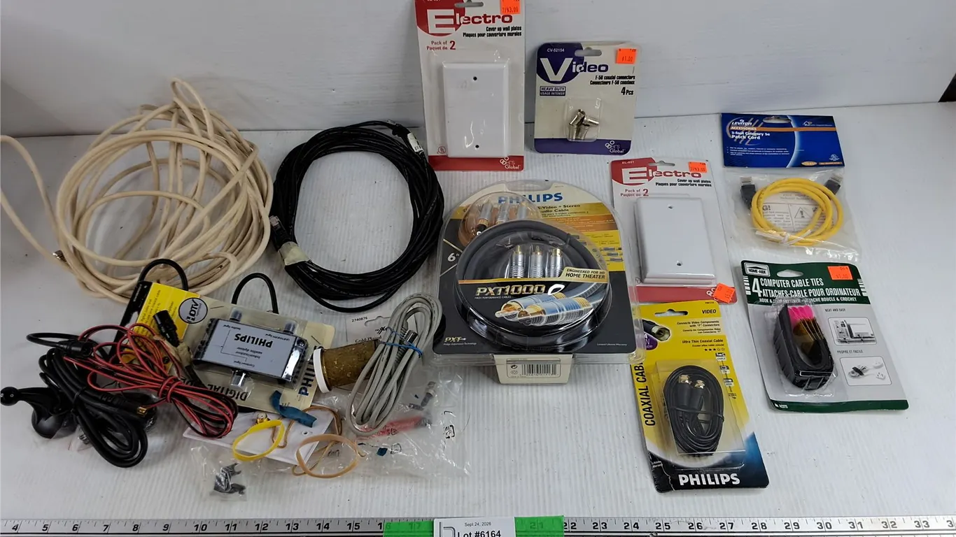 Cover Up Wall Plates, TV Cables, Computer Cable Ties, Misc