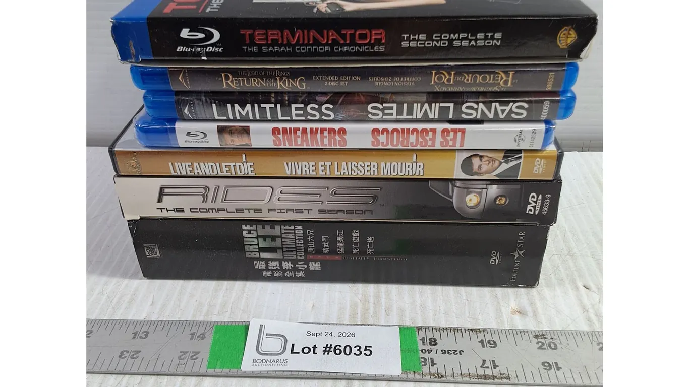 DVD and Blu-Ray Lot Featuring Bruce Lee Collection,Rides,Terminator,Limitless and more