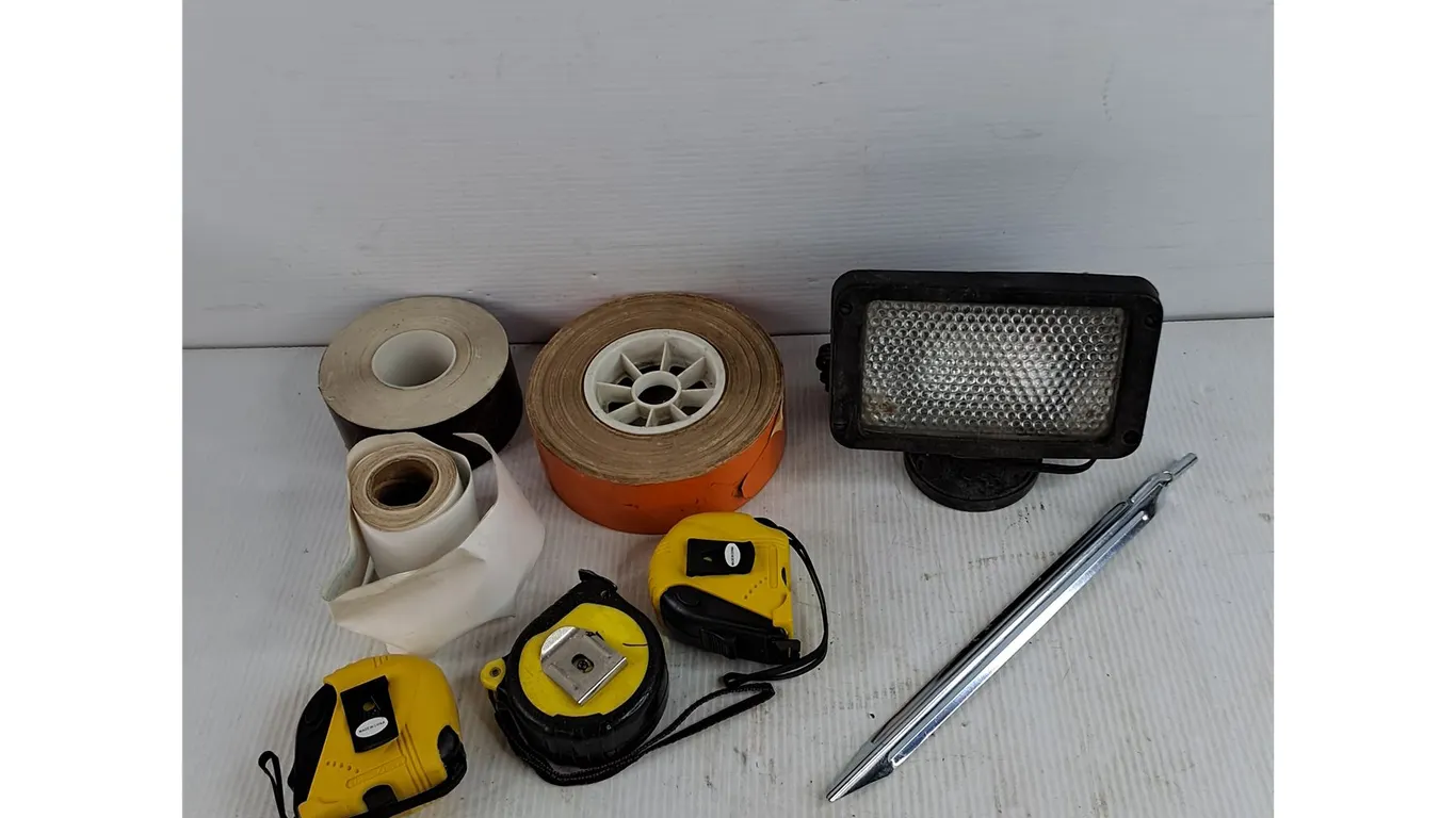 Tapes, Measuring Tapes, 12V Flood Light, As Is, Misc