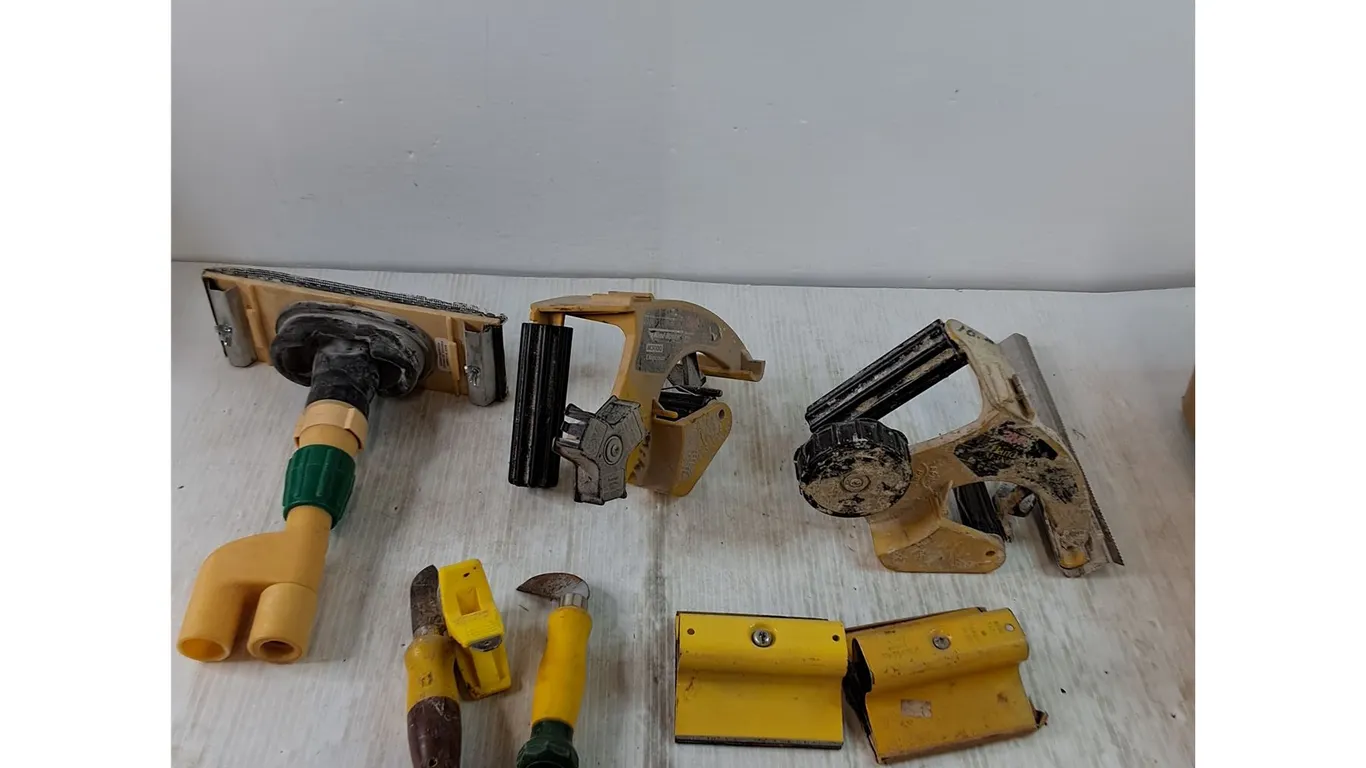 (2) Masking Tape Dispencers, (2) Sanding Blocks, Drywall Vaccum Sander Head