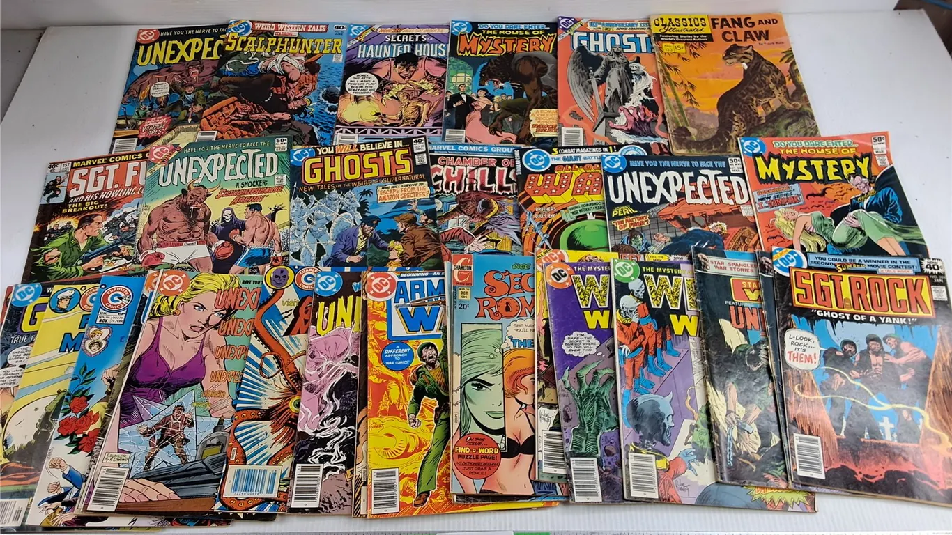 Assorted Vintage DC Comics - Unexpected, The House of Mystery, Scalphunter, Misc