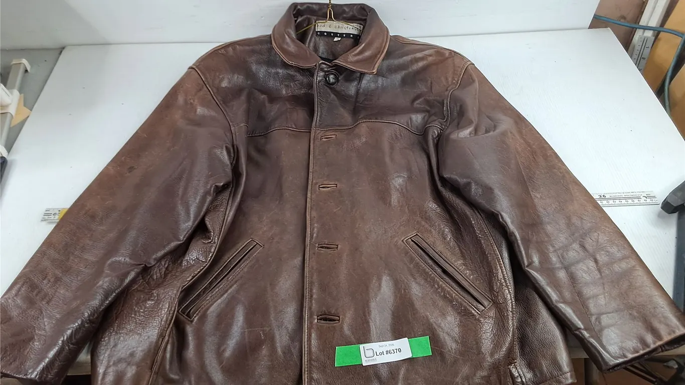 *Bod & Christensen Leather Jacket - Size XL
