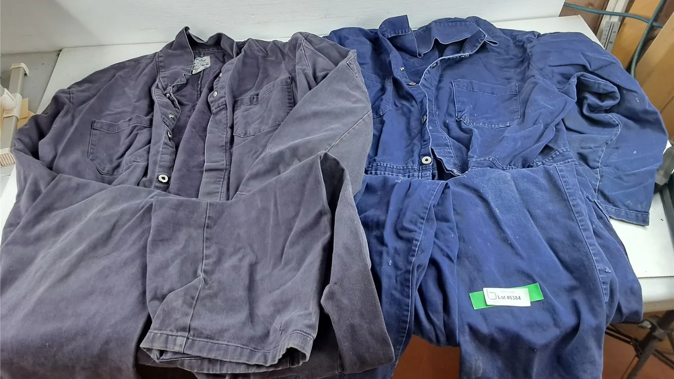 (2) Denim Work Coveralls - Size L