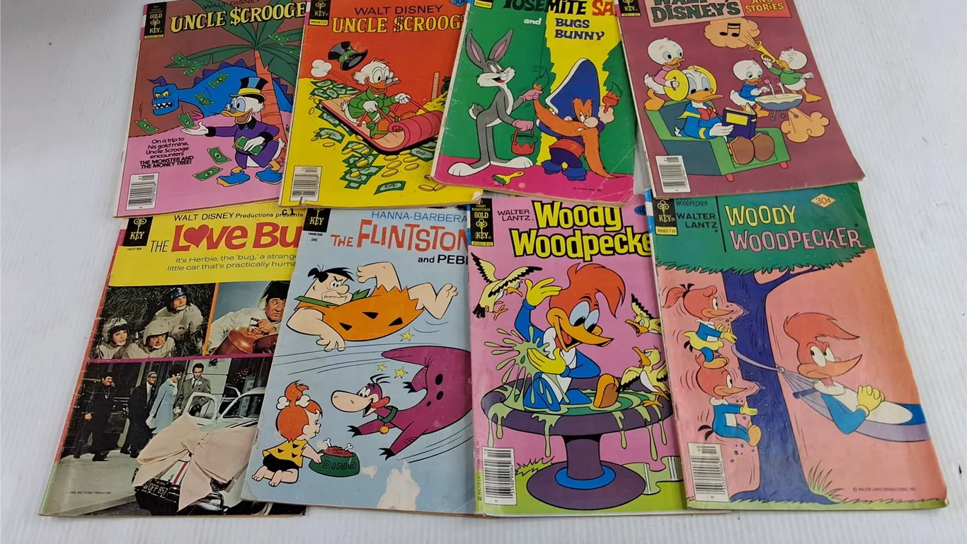Assorted Vintage Gold Key Comics - Woody Woodpecker, Uncle Scrooge, The Flinstones