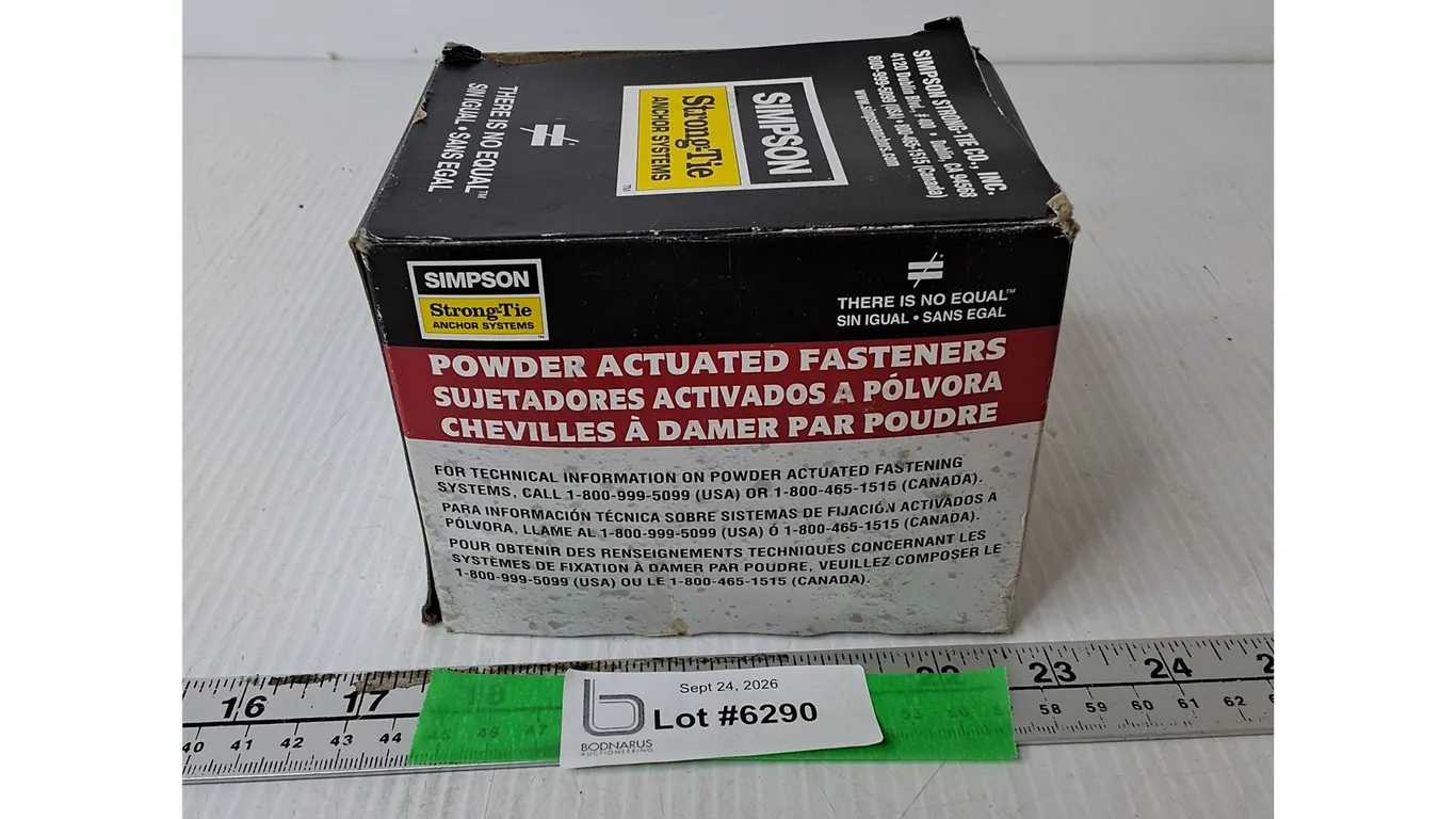 Box of 1/2" Powder Actuated Fasteners