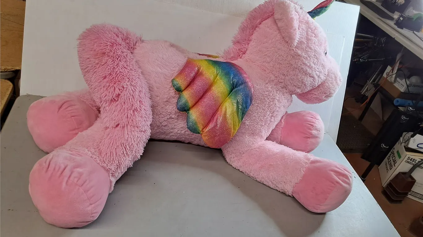 Unicorn Stuffie 36" Long- Can't Ship