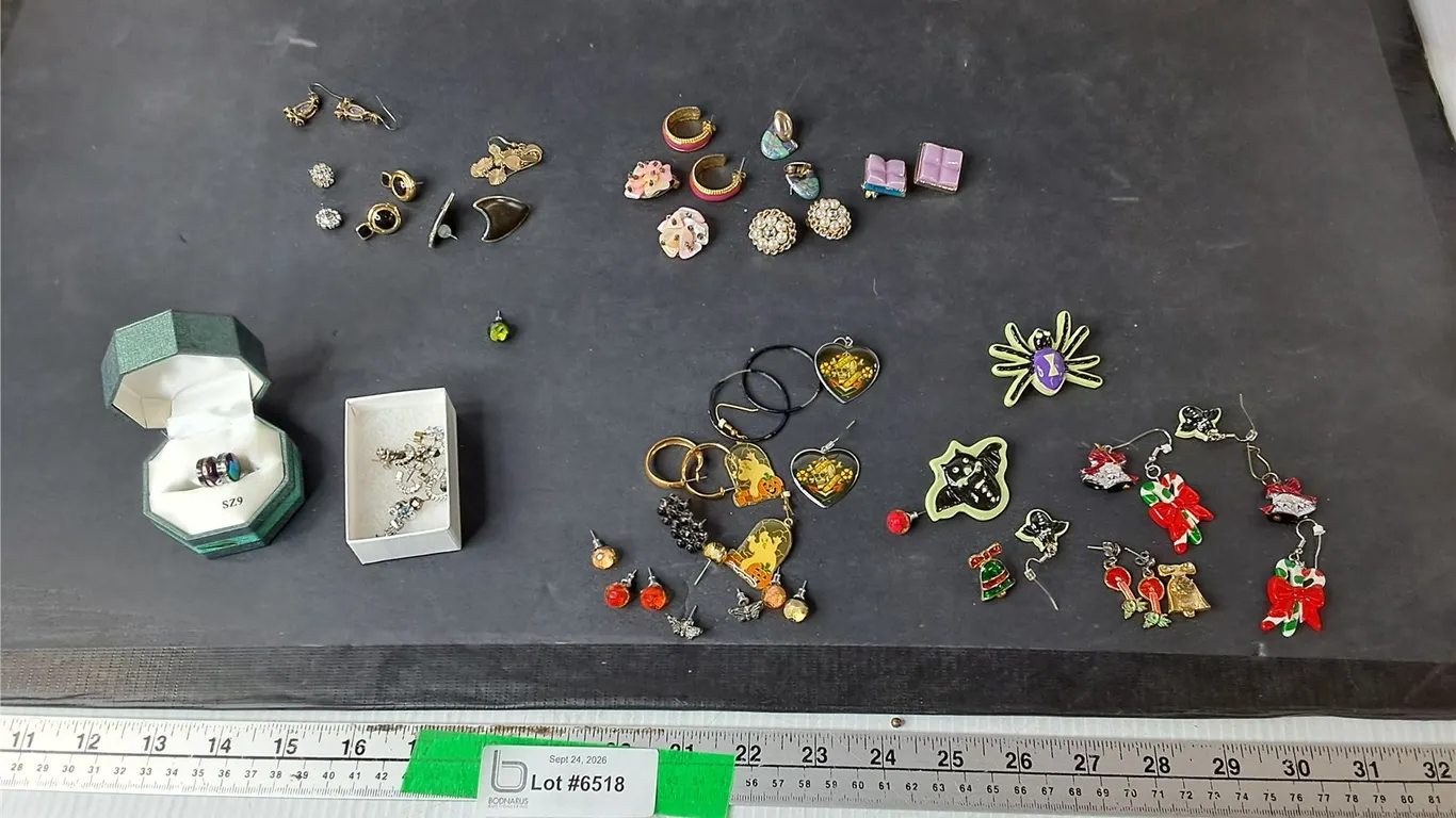Mostly Halloween & Christmas Earrings/Brooches, Misc.