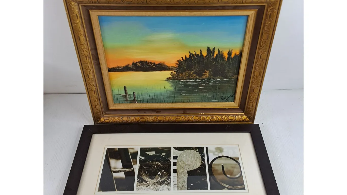 Framed Wall Art Painting & Print 17" x 21", 22" x 12"