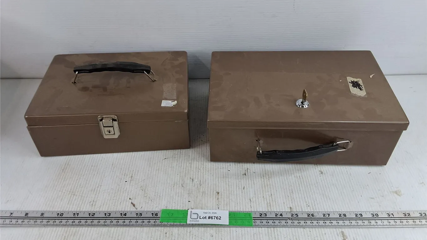 (2) Locking Boxes