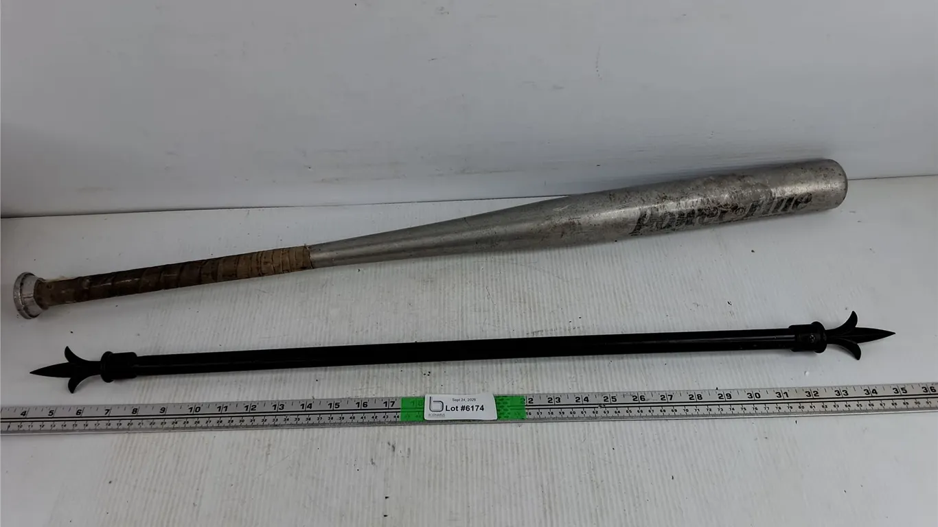 Aluminum Power Flite Baseball Bat & Extendable Curtain Rod
