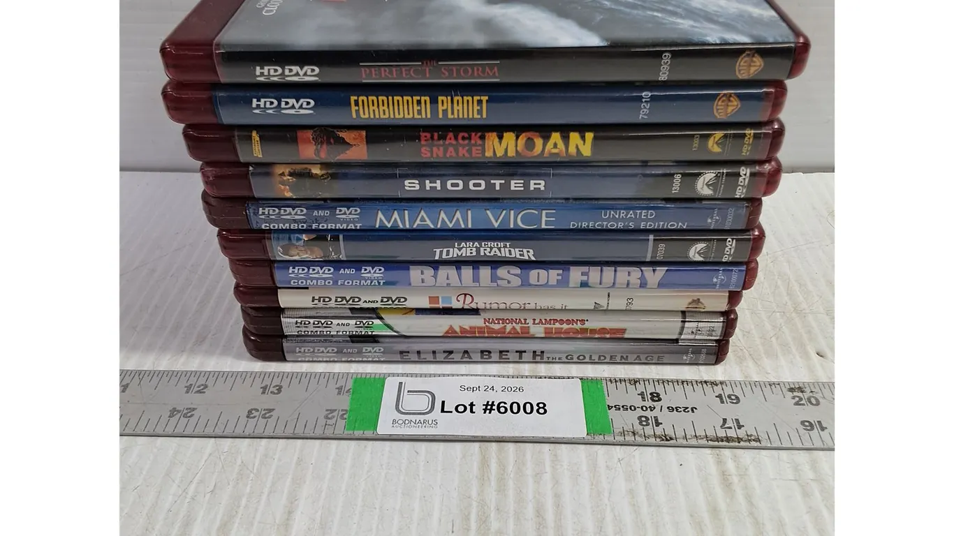 (10) HD DVD Movies-Forbidden Planet,Balls of Fury,Shooter,Animal House and more
