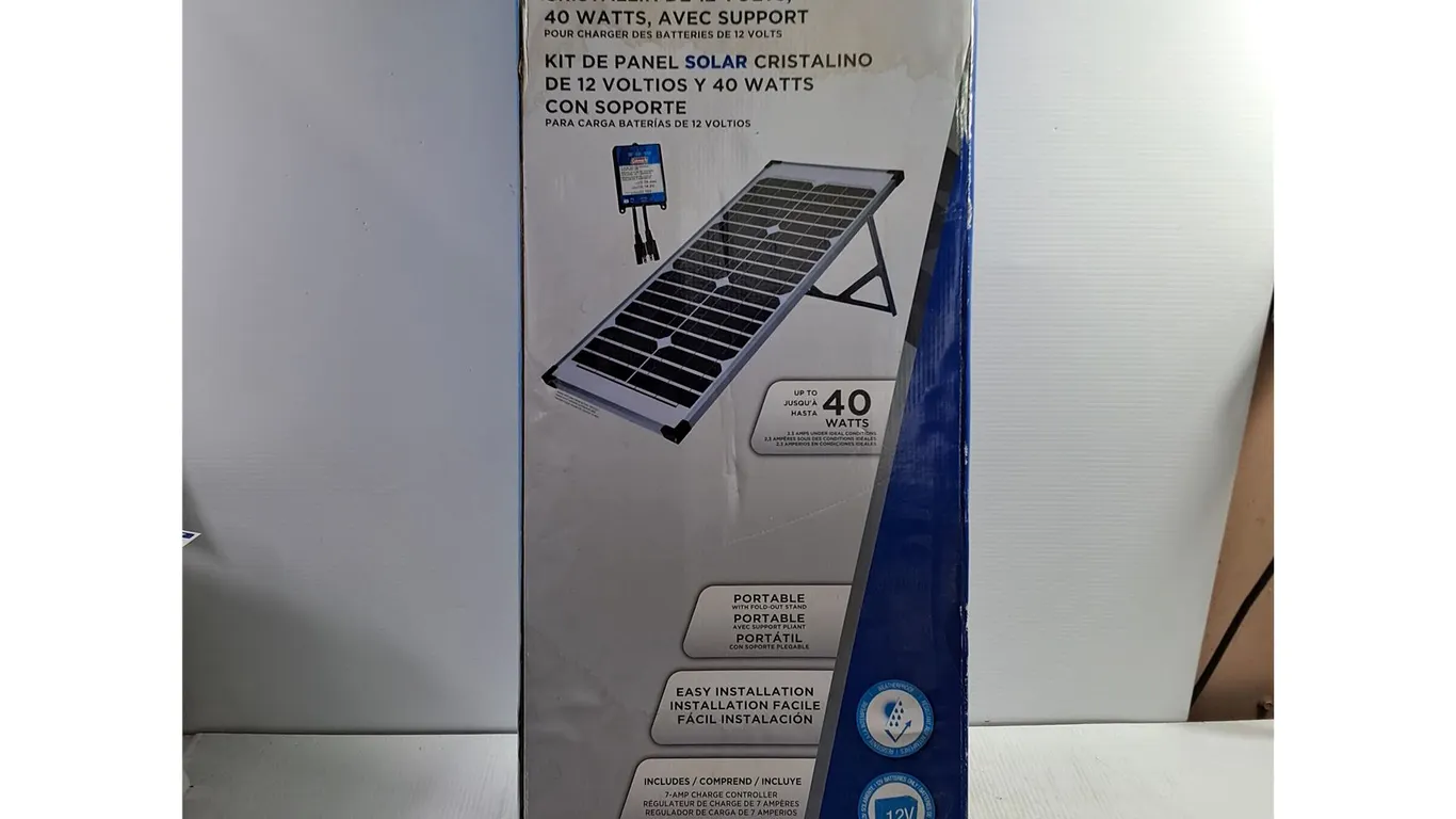Coleman 40 Watt Crystalline Solar Panel Kit with Stand