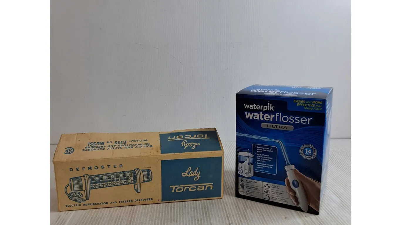 Electric Refridgerator & Freezer Defroster, Waterpik Waterflosser ( Untested, as is)