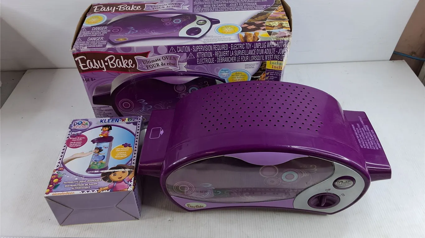 Easy Bake Ultimate Oven - Powers On, As Is, Dora the Explorer Automatic Soap Dispenser