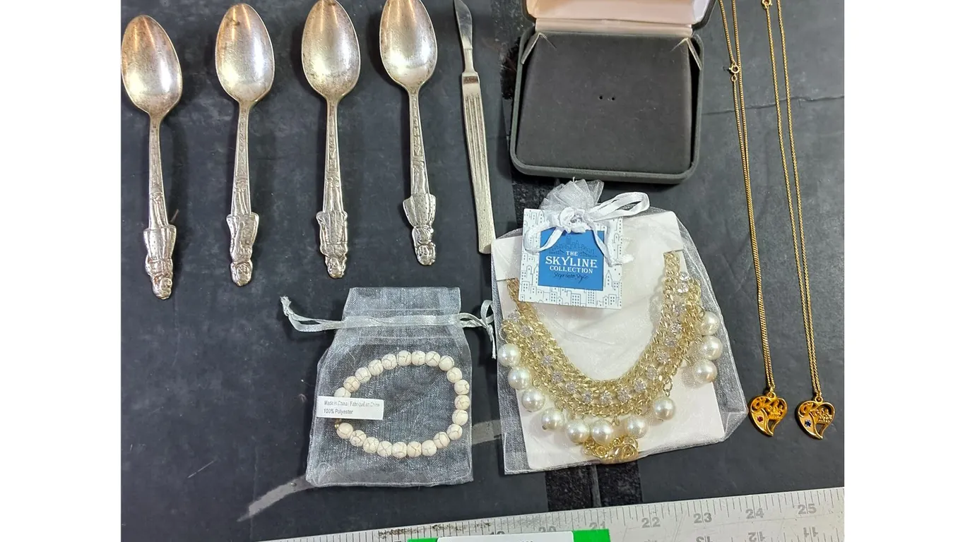 Vintage Carlton Silver Plated Spoons, Bracelets, Necklaces
