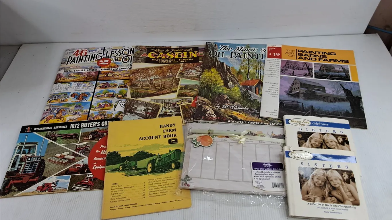 Assorted Magazines, Magnetic Weekly Calender, IH 1972 Buyers Guide