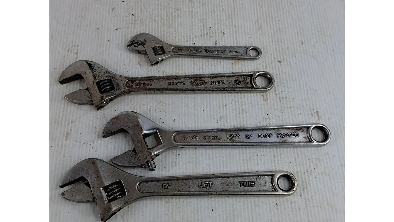 (4) Adjustable Wrenches
