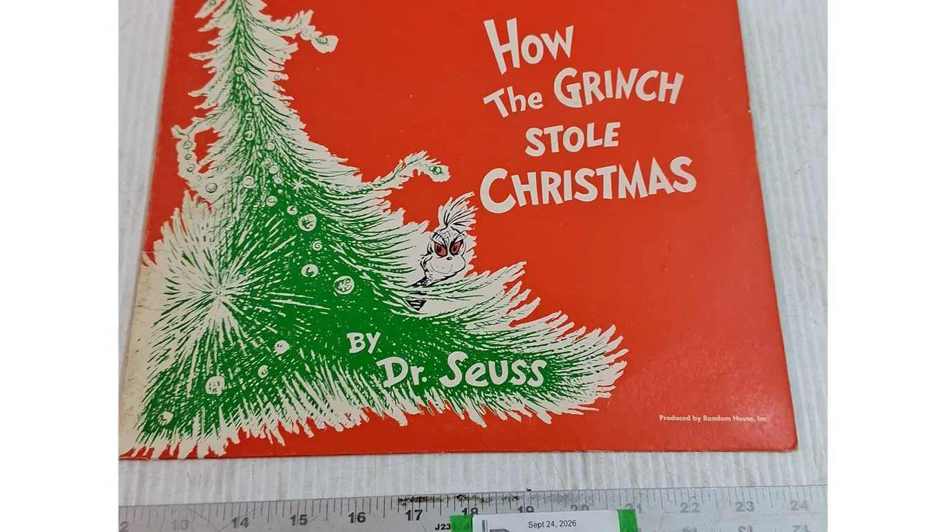 Vintage How The Grinch Stole Christmas Dr Seuss Record