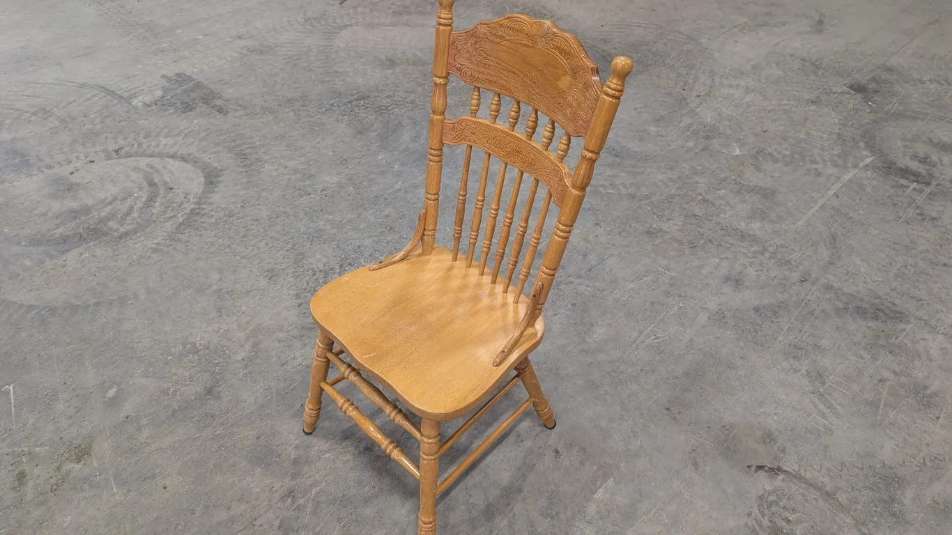 Wood Spindle-Back Dining Chair