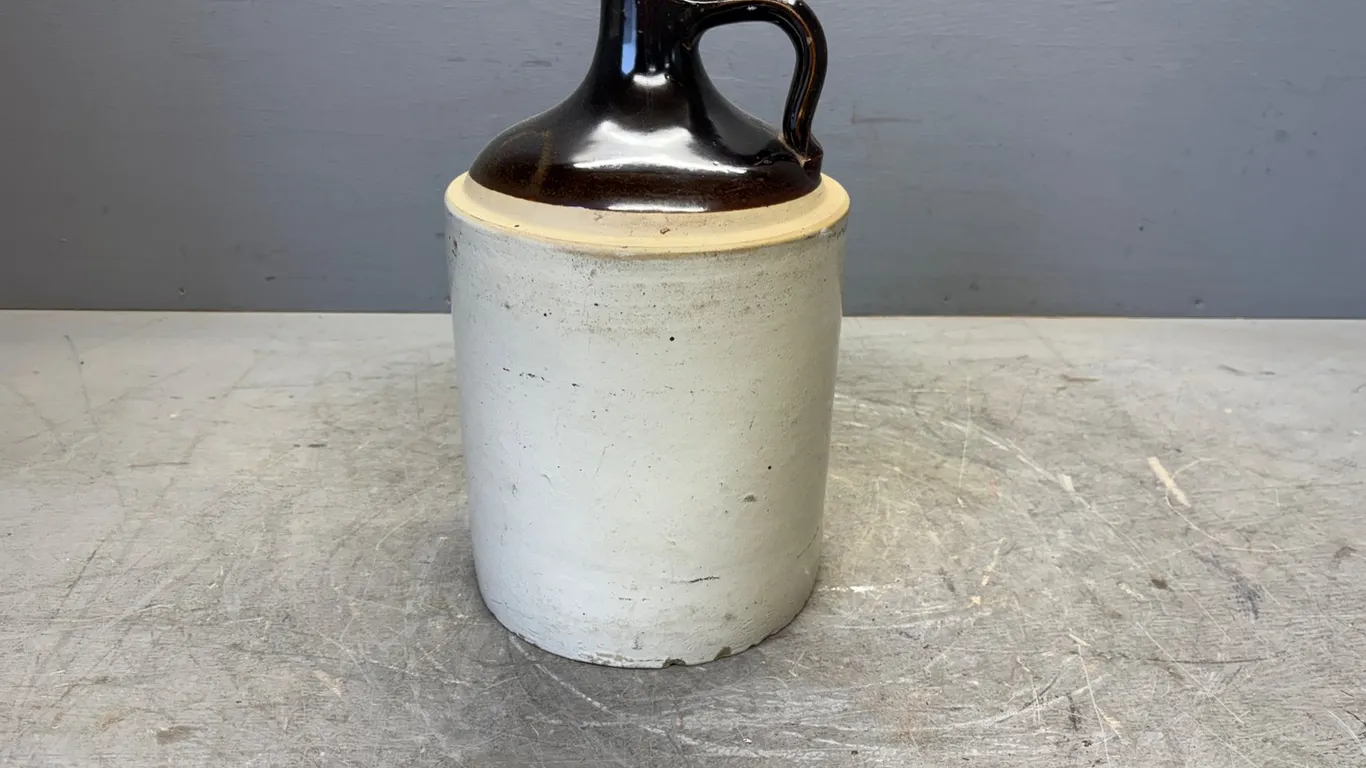 Stoneware Moonshine Shoulder Jug With Cork