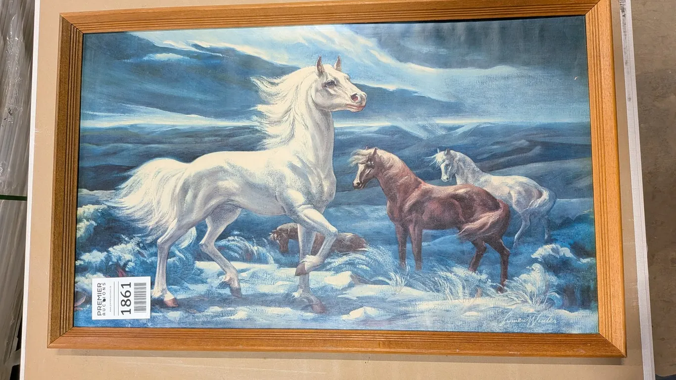 Framed Horse Picture