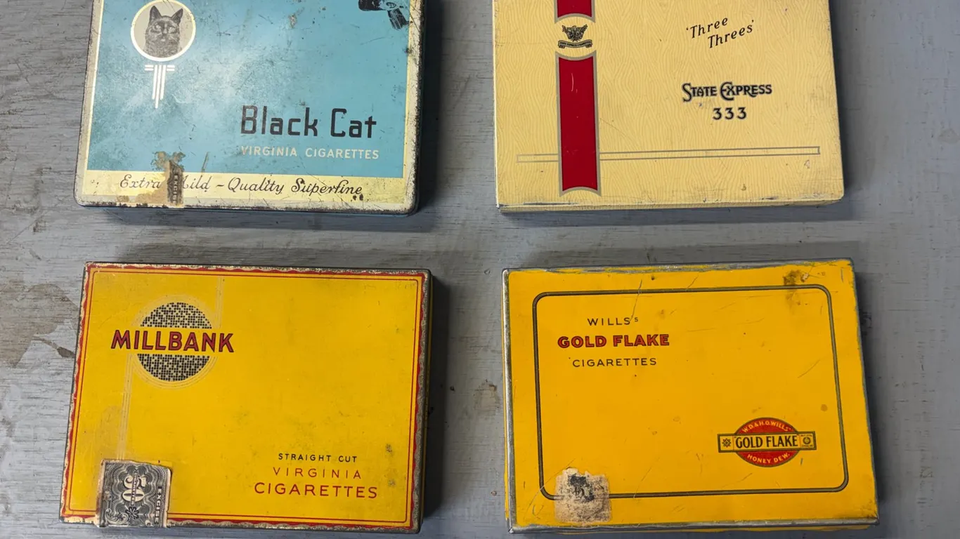 (4) Vintage Cigarette Tins