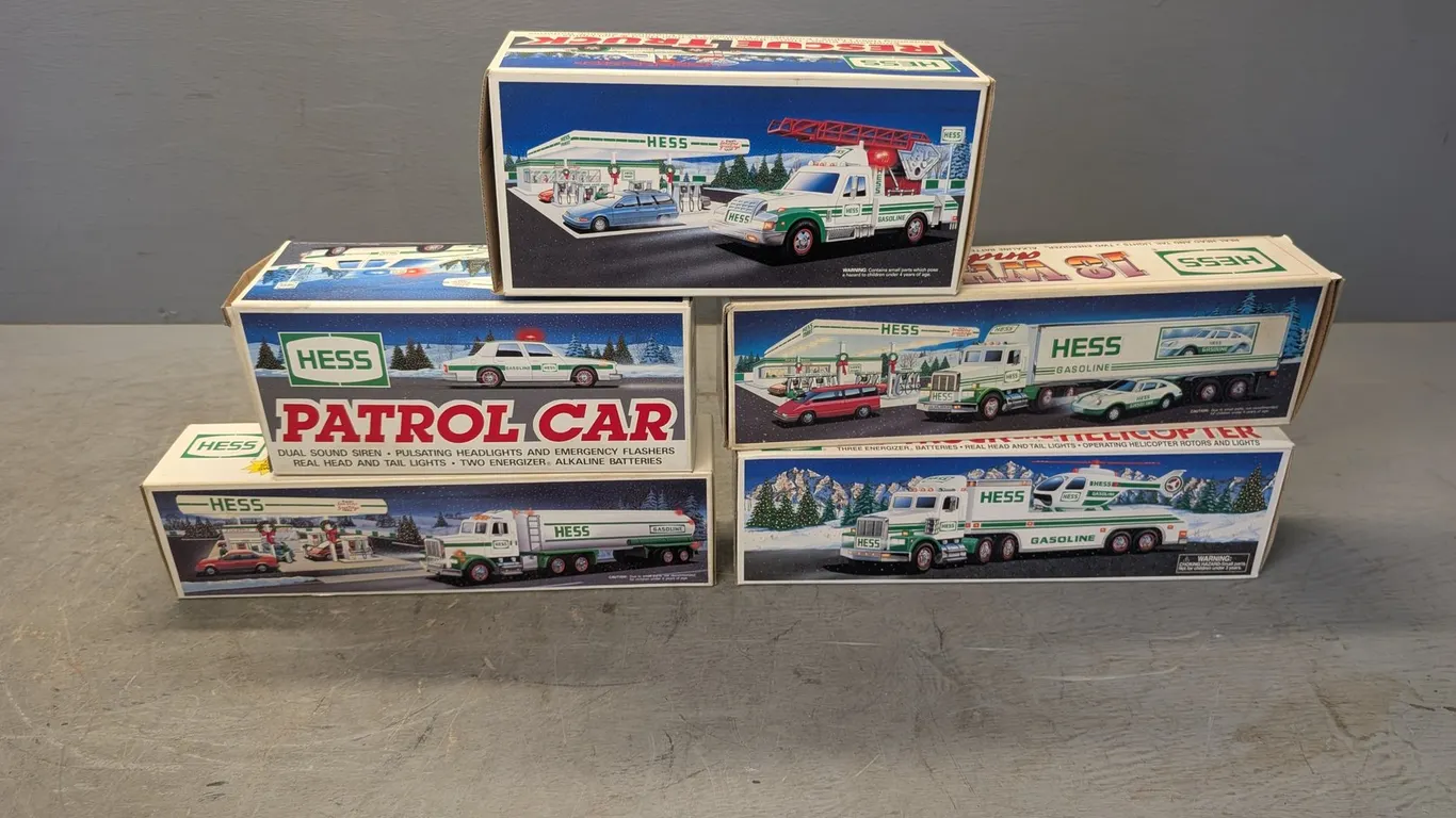 (5) Assorted Collectible Hess Emergency Vehicle