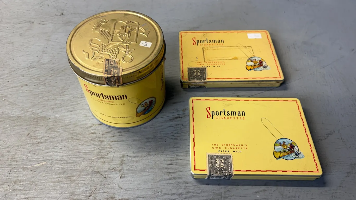 (3) Vintage Sportsman Tins