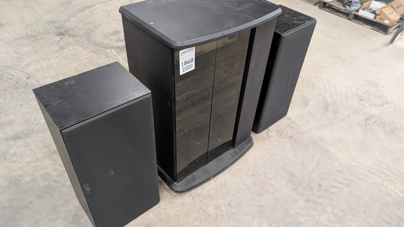 3pc Stereo System with Cabinet