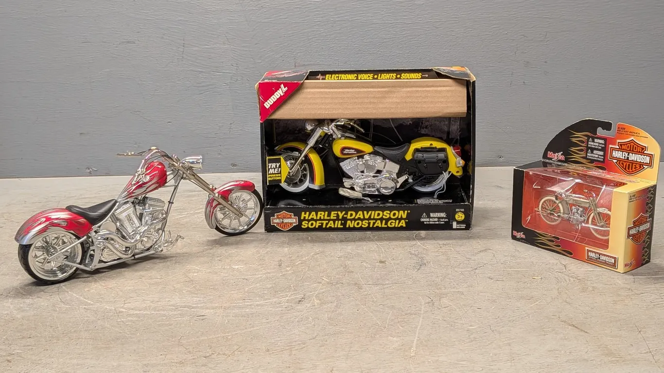 (3) Pcs of Motorbike Collectibles