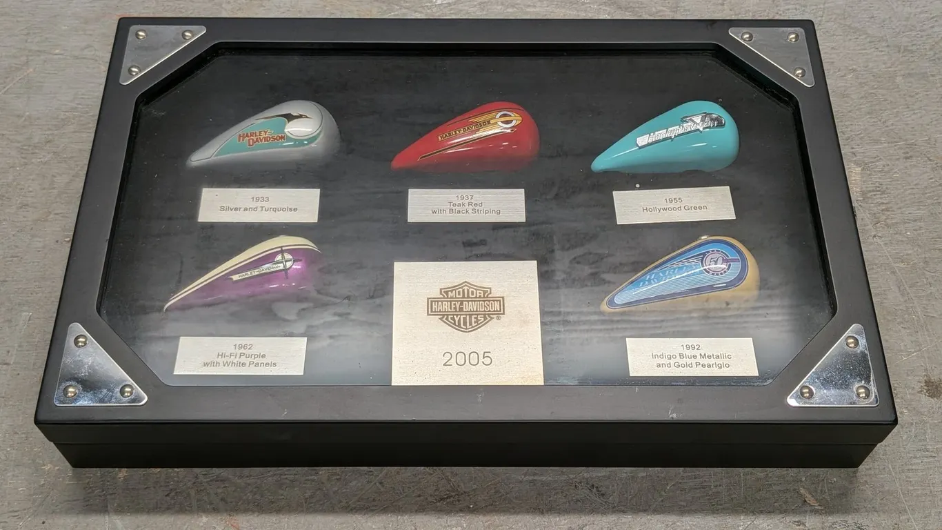 Commemorative Harley Davidson Fuel Tank Display
